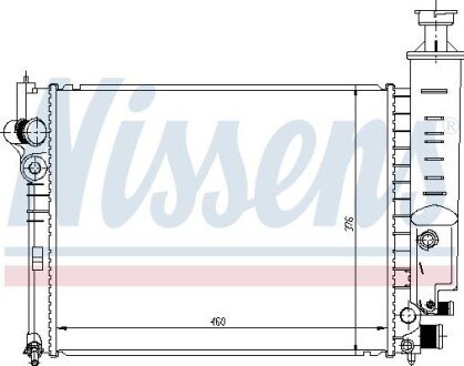 Радіатор охолодження двигуна NISSENS 63465