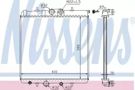 Радиатор NISSENS 63691