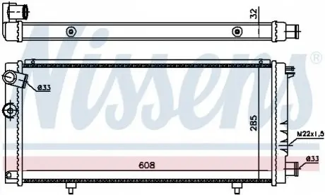 Радиатор NISSENS 63729A