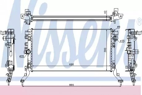 Радіатор NISSENS 637619