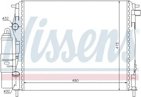 Охолоджувальний модуль NISSENS 63773 Купити в Україні