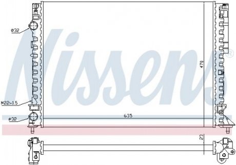Радіатор NISSENS 63843A