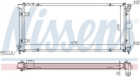 Радіатор NISSENS 640041