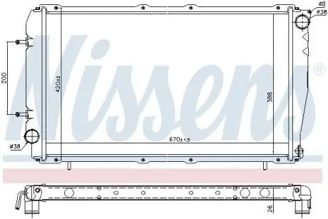 Радиатор NISSENS 641111