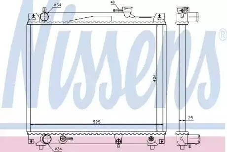 Радиатор NISSENS 64159 Купить в Украине