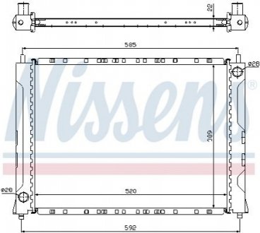 Радiатор NISSENS 642161