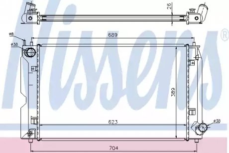 Радиатор охлаждения NISSENS 64647A