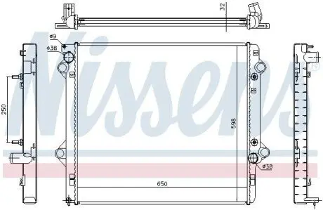 Радиатор NISSENS 646804 Купить в Украине