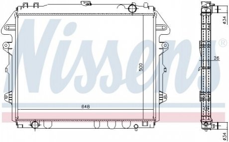 Радiатор NISSENS 646884