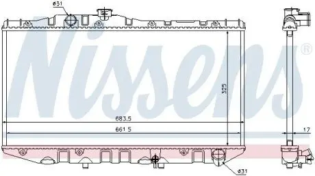 Радиатор NISSENS 64713