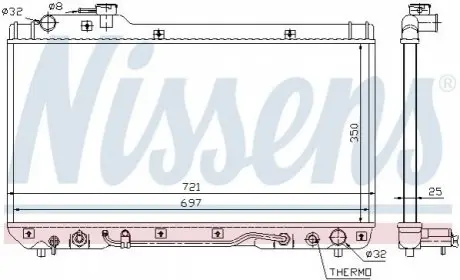 Радиатор NISSENS 64761 Купить в Украине
