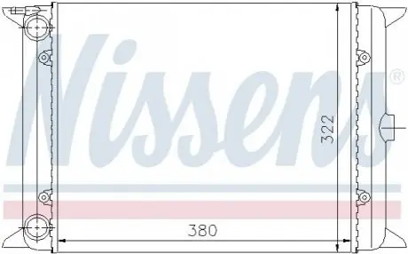 Радиатор, охлаждение двигателя NISSENS 65140