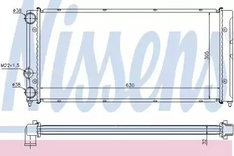 Радиатор NISSENS 65236