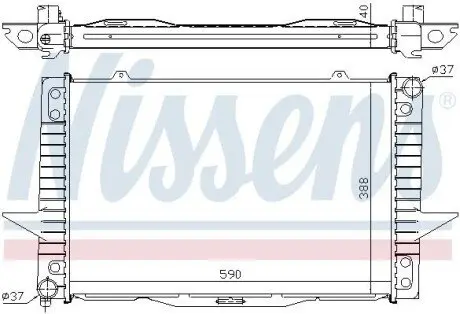 Радиатор охлаждения NISSENS 65536A Купить в Украине
