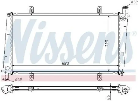 Радиатор охлаждения NISSENS 65551A