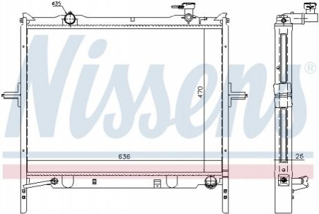 Радiатор NISSENS 66767