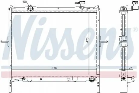 Радиатор NISSENS 66767 Купить в Украине