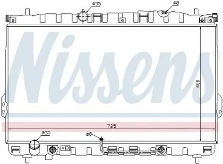 Радіатор, система охолодження двигуна NISSENS 67033 Купити в Україні