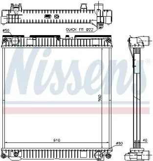 Радиатор NISSENS 67224A
