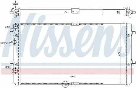 Радиатор NISSENS 67301