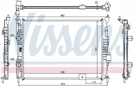 Радиатор NISSENS 67364