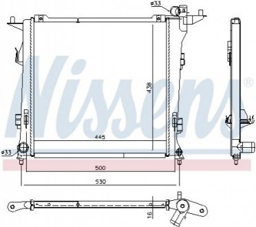 Радиатор i30 07-.. NISSENS 675032