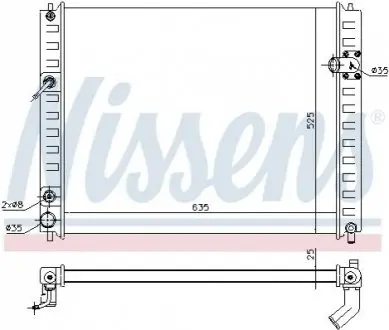 Радиатор охлаждения NISSENS 68091 Купить в Украине