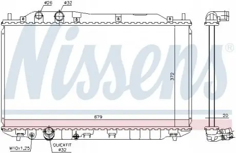 Радиатор NISSENS 681384 Купить в Украине