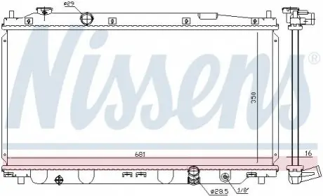 Радиатор NISSENS 68150