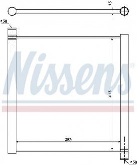 Радіатор охолоджування - NISSENS 68451
