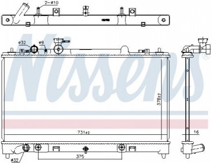 Радиатор MAZDA 6 07-.. NISSENS 68531 (фото 1)