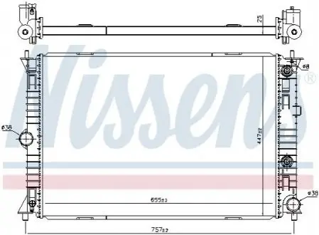 Радіатор, система охолодження двигуна NISSENS 68541 Купити в Україні