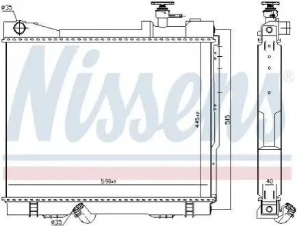 Автозапчасть NISSENS 68742