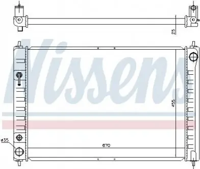 Радиатор охлаждения NISSENS 68743 Купить в Украине