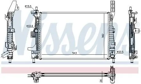 Радиатор NISSENS 69238 Купить в Украине