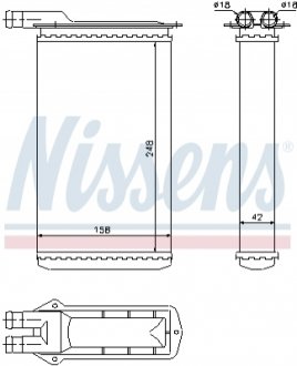 Радиатор печки NISSENS 71942