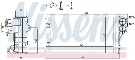 Радиатор отопления NISSENS 72941 Купить в Украине