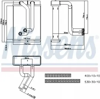 Радиатор печки NISSENS 77508