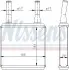 Радиатор печки NISSENS (77605) изображение 6