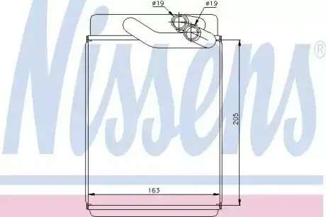 Радиатор печки NISSENS 77616 Купить в Украине