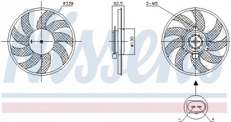 Вентилятор радіатора NISSENS 850105