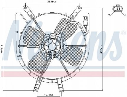 Вентилятор, охолодження двигуна NISSENS 85043