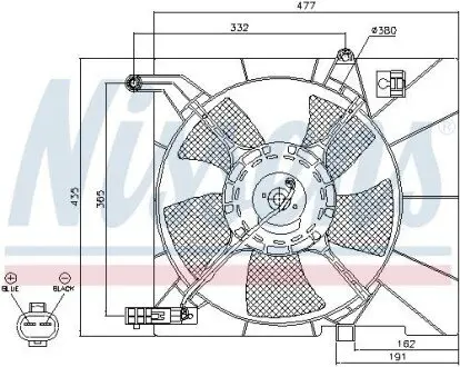 Вентилятор (комплект) NISSENS 85063