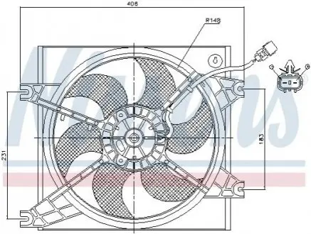 Вентилятор радиатора NISSENS 85085 Купить в Украине