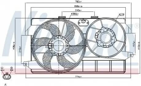 Вентилятор радиатора NISSENS 85262 Купить в Украине