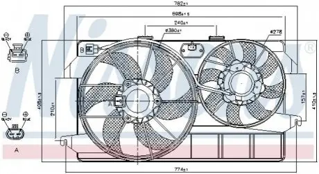 Вентилятор радиатора NISSENS 85263 Купить в Украине