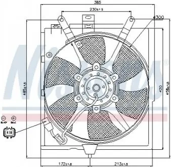 Вентилятор радіатора NISSENS 85299
