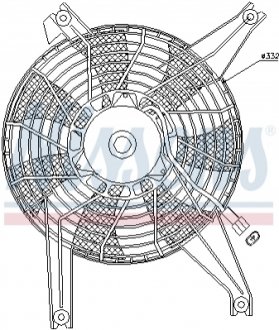 Вентилятор радиатора NISSENS 85383