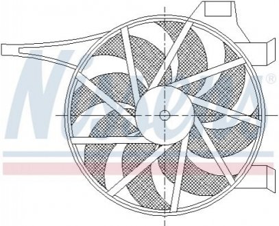 Вентилятор, охолодження двигуна NISSENS 85596 (фото 1)