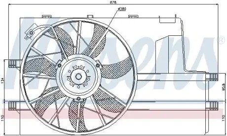 Вентилятор радиатора NISSENS 85604